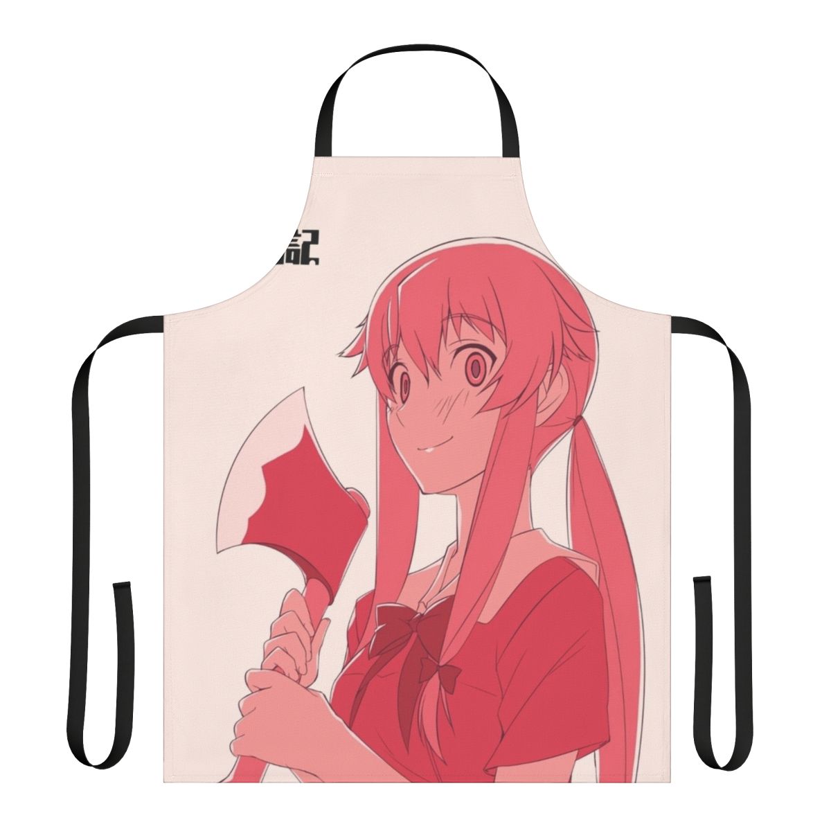 Anime apron featuring Yuno Gasai from the Mirai Nikki series
