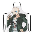 Anime-style apron featuring Komaeda from Danganronpa and Sans from Undertale
