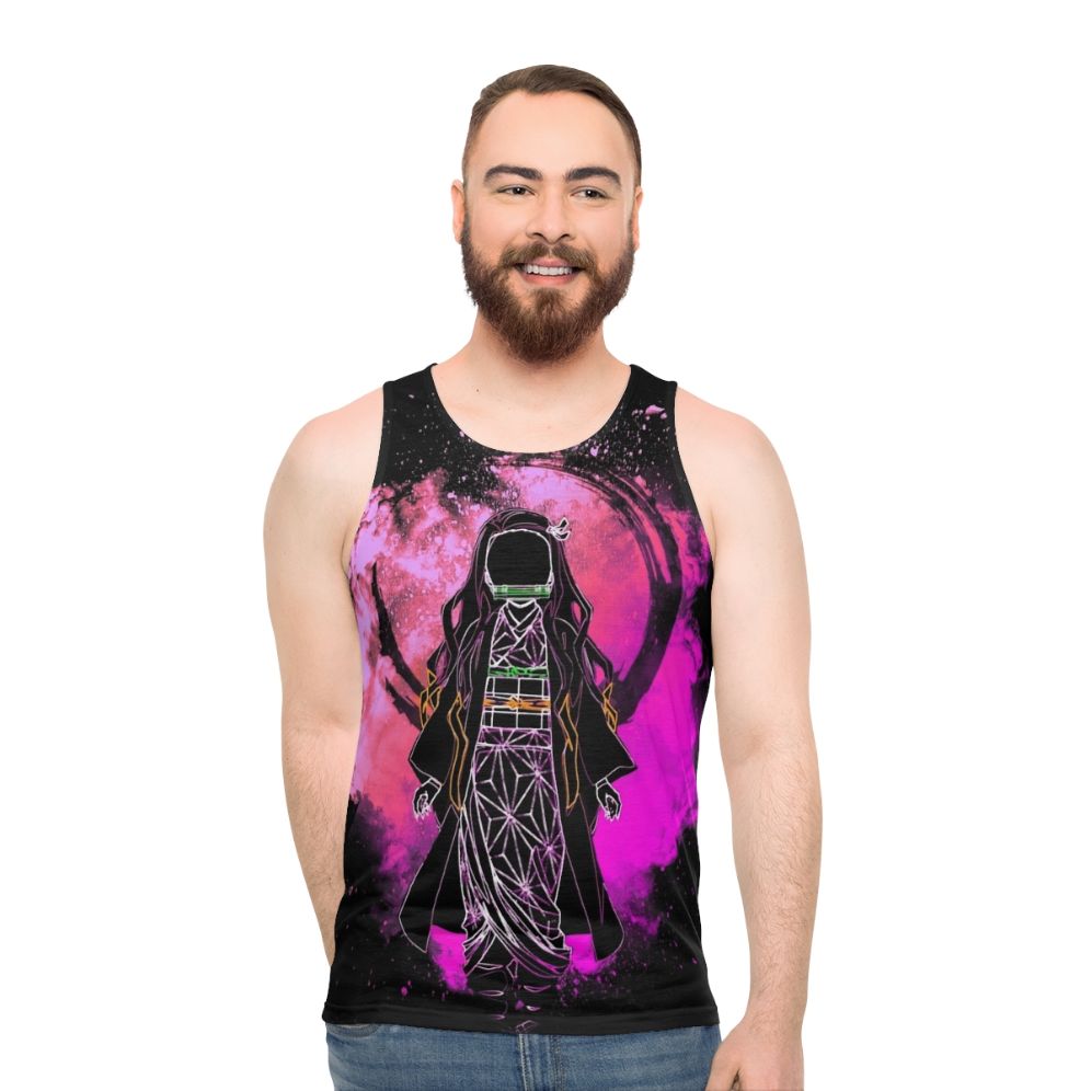 Anime Demon Slayer Unisex Tank Top Featuring Chosen Demon Design