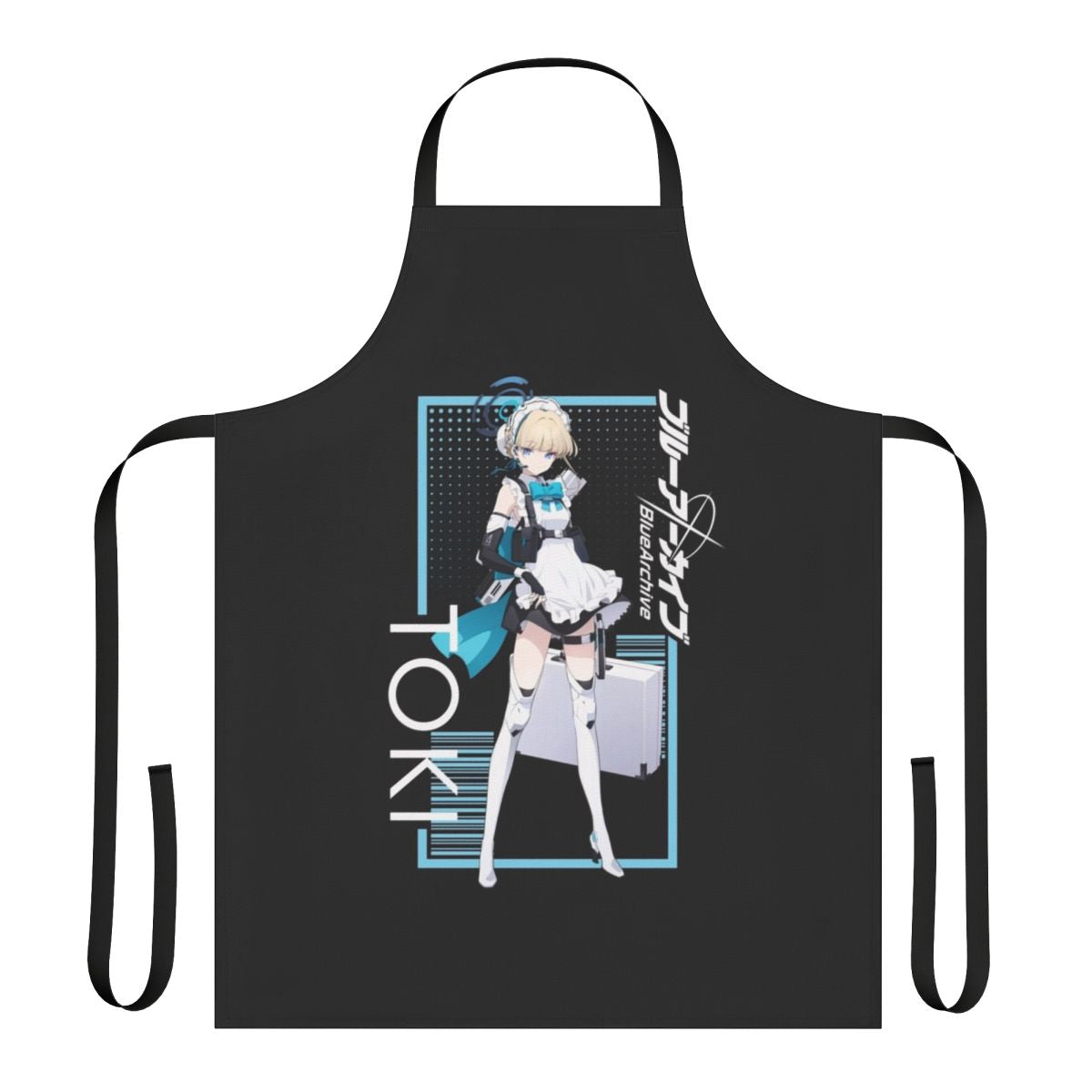 Anime-style apron with a portrait of the character Toki from the video game Blue Archive