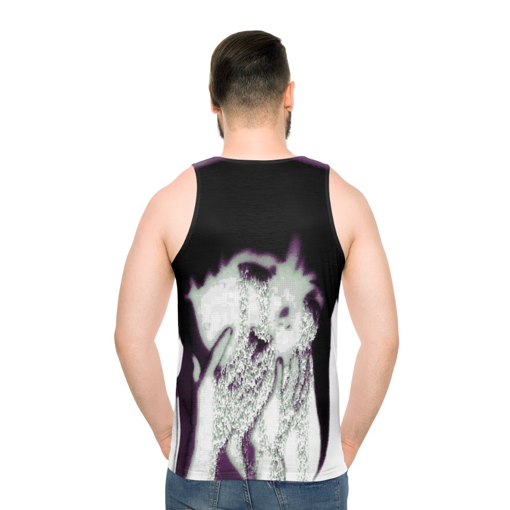 Anime-Inspired Glitch Art Pixel Tank Top