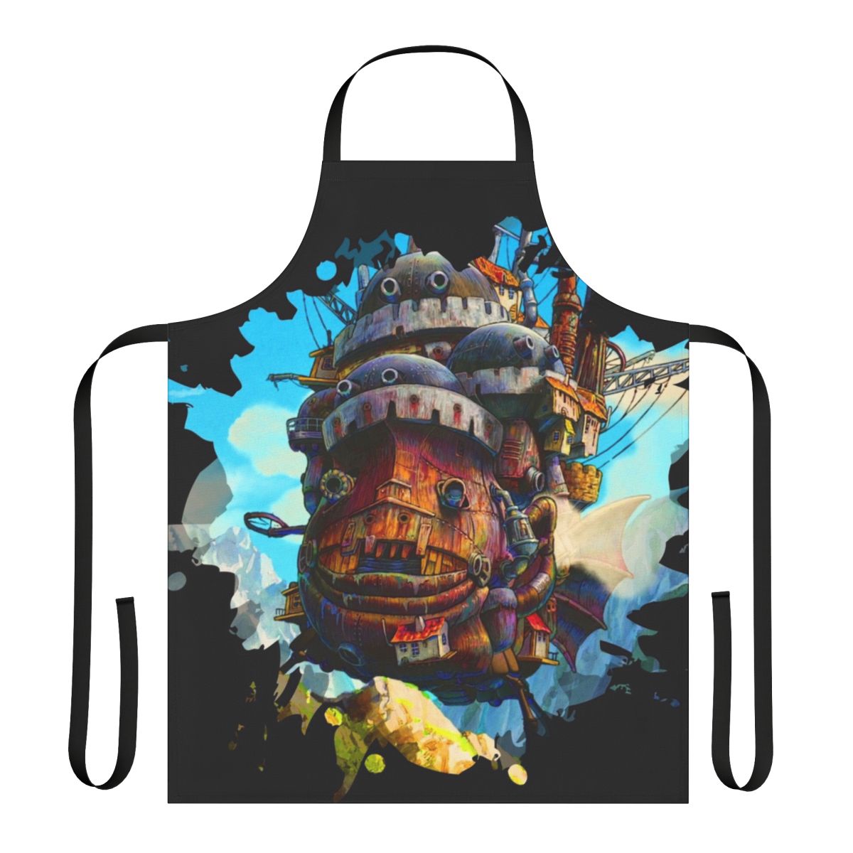 Howl's Moving Castle 8-bit art apron