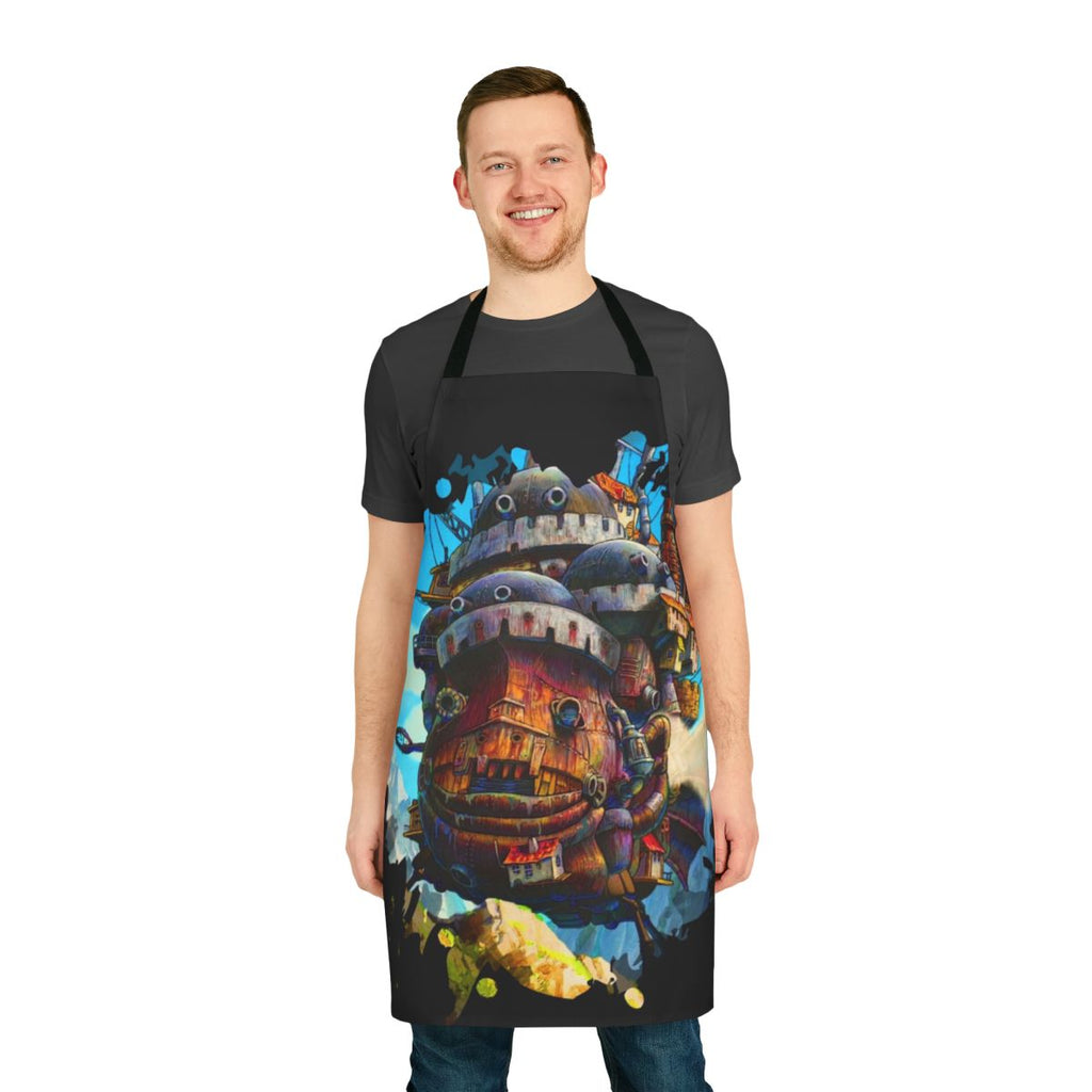Howl's Moving Castle 8-bit art apron