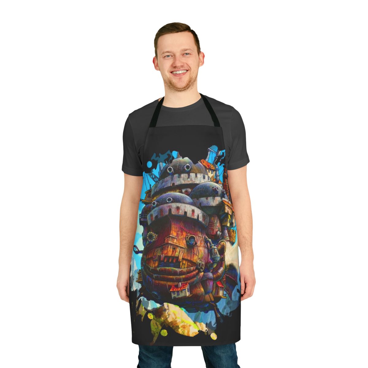 Howl's Moving Castle 8-bit art apron
