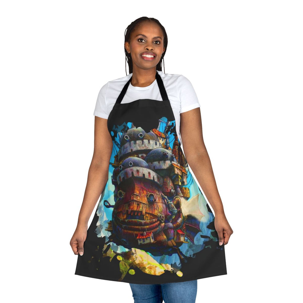 Howl's Moving Castle 8-bit art apron