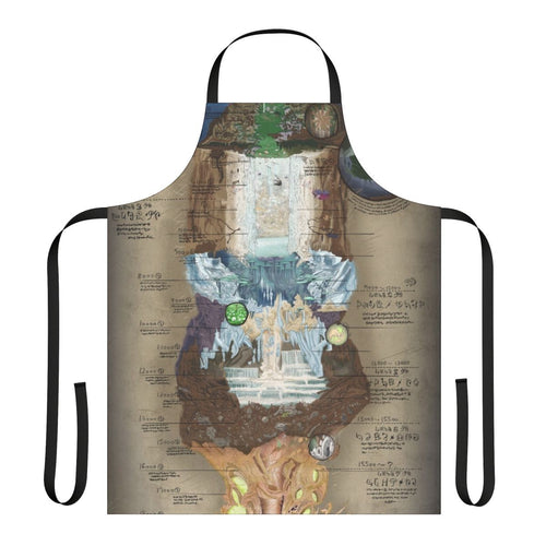 Anime inspired apron featuring the Abyss chart from the popular series Made in Abyss