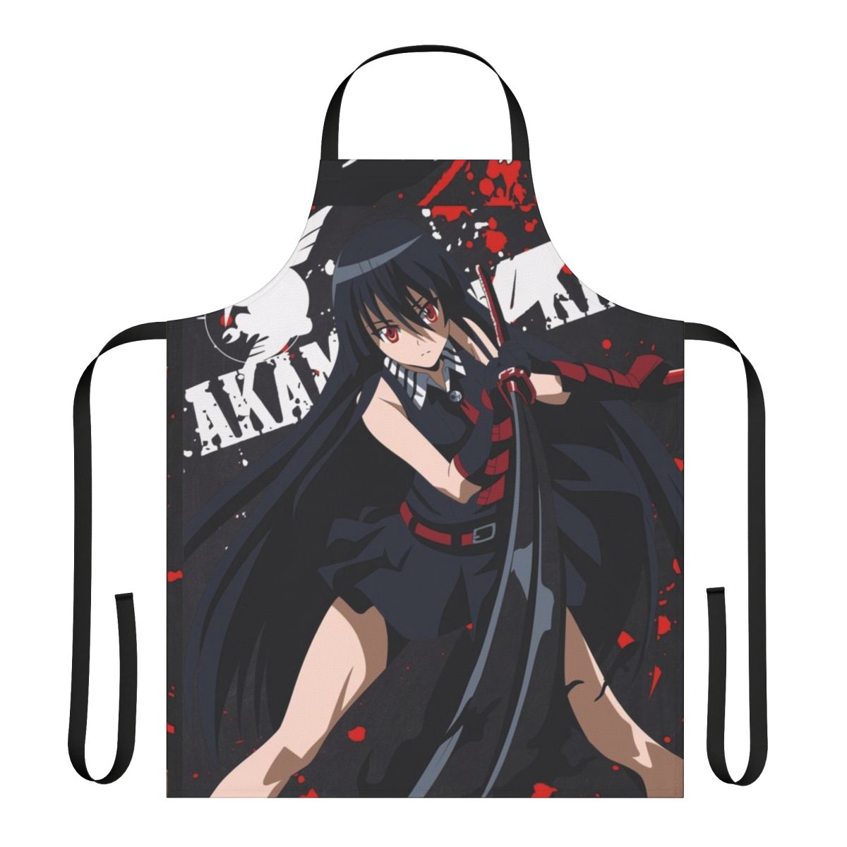 Akame ga Kill-inspired apron with characters from the popular anime series