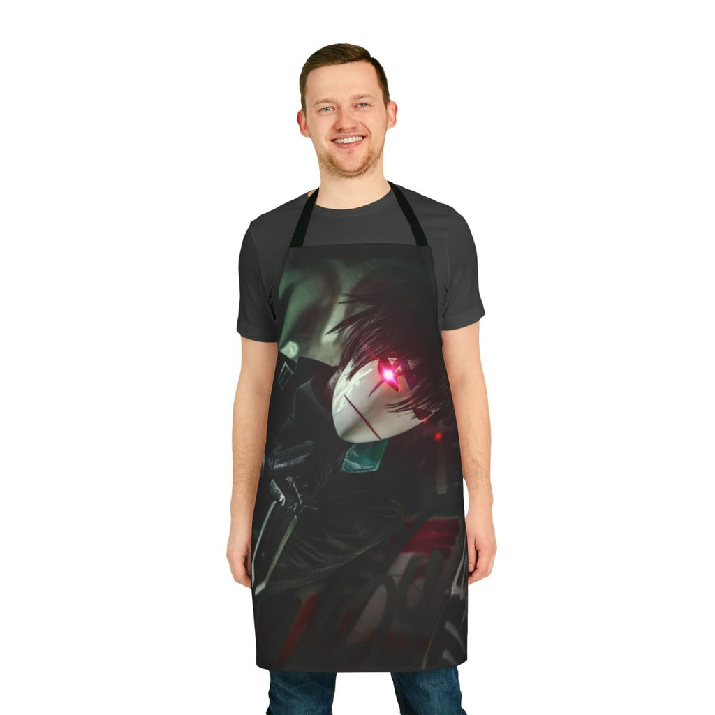Anime-styled apron featuring Hei from the anime series Darker Than Black