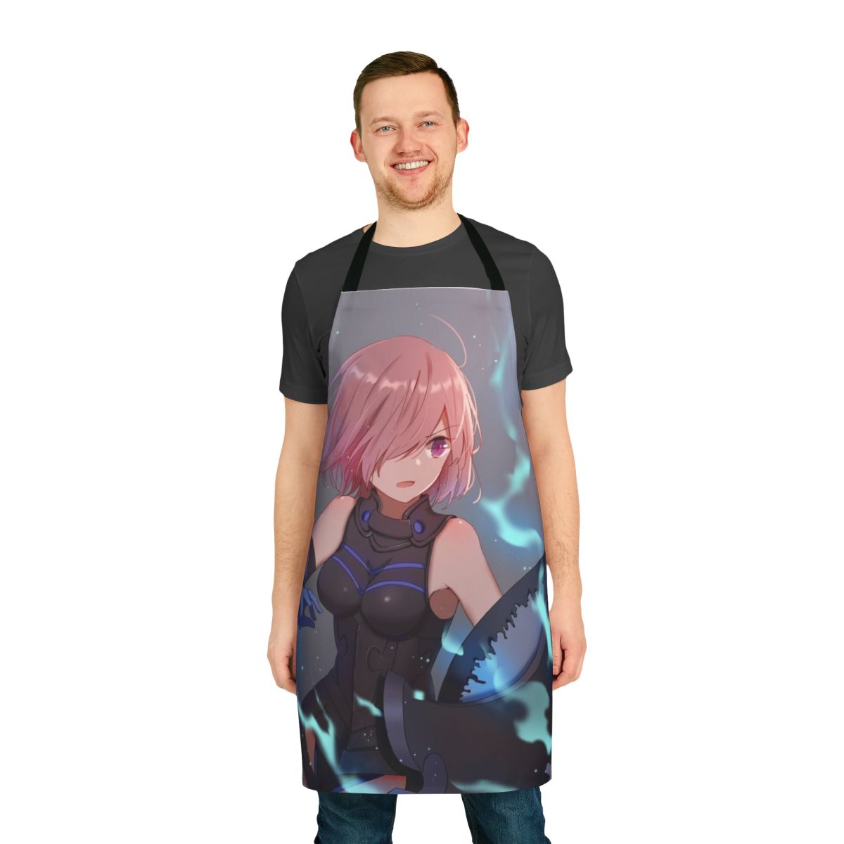 Anime-inspired Mash Kyrielight apron for Fate fans