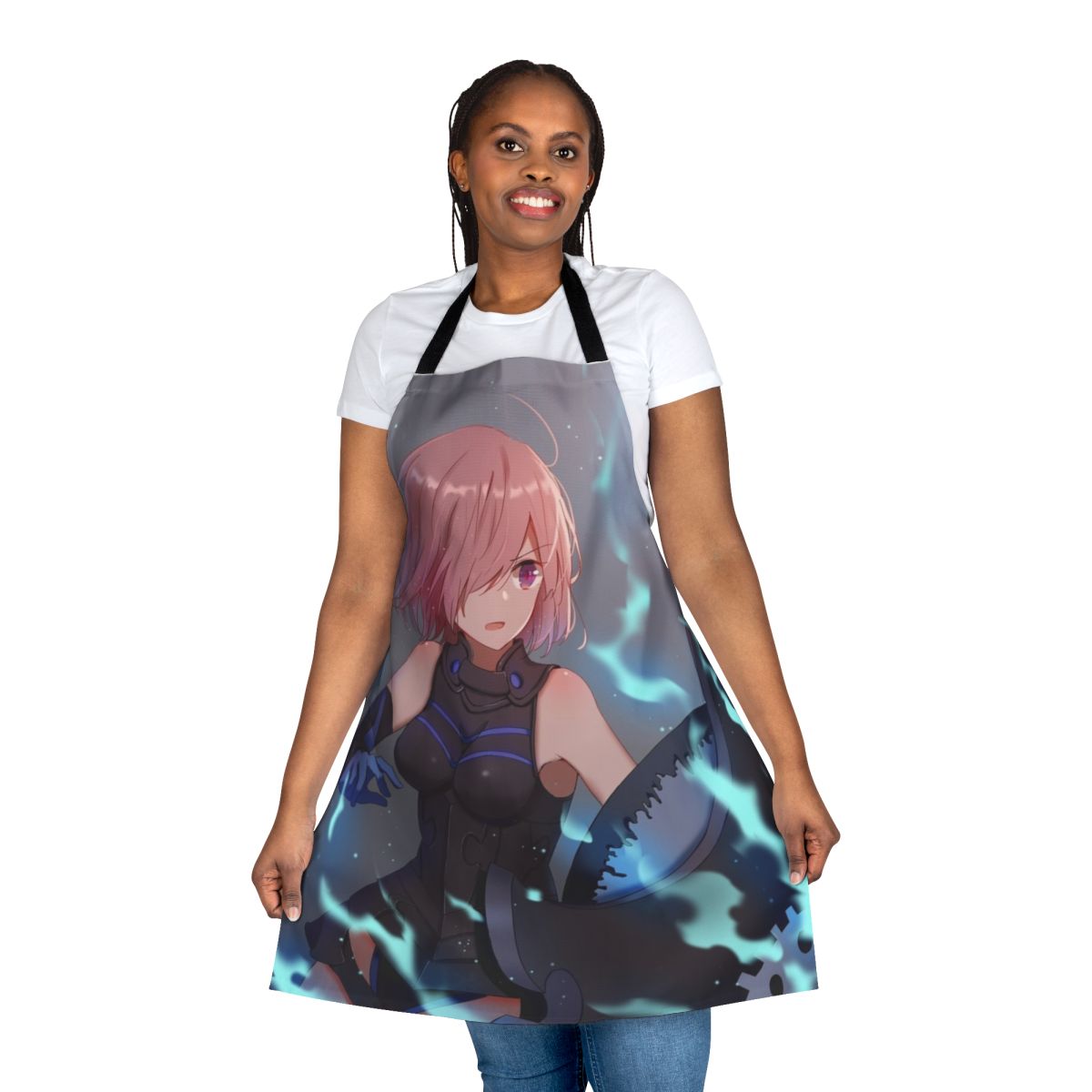 Anime-inspired Mash Kyrielight apron for Fate fans