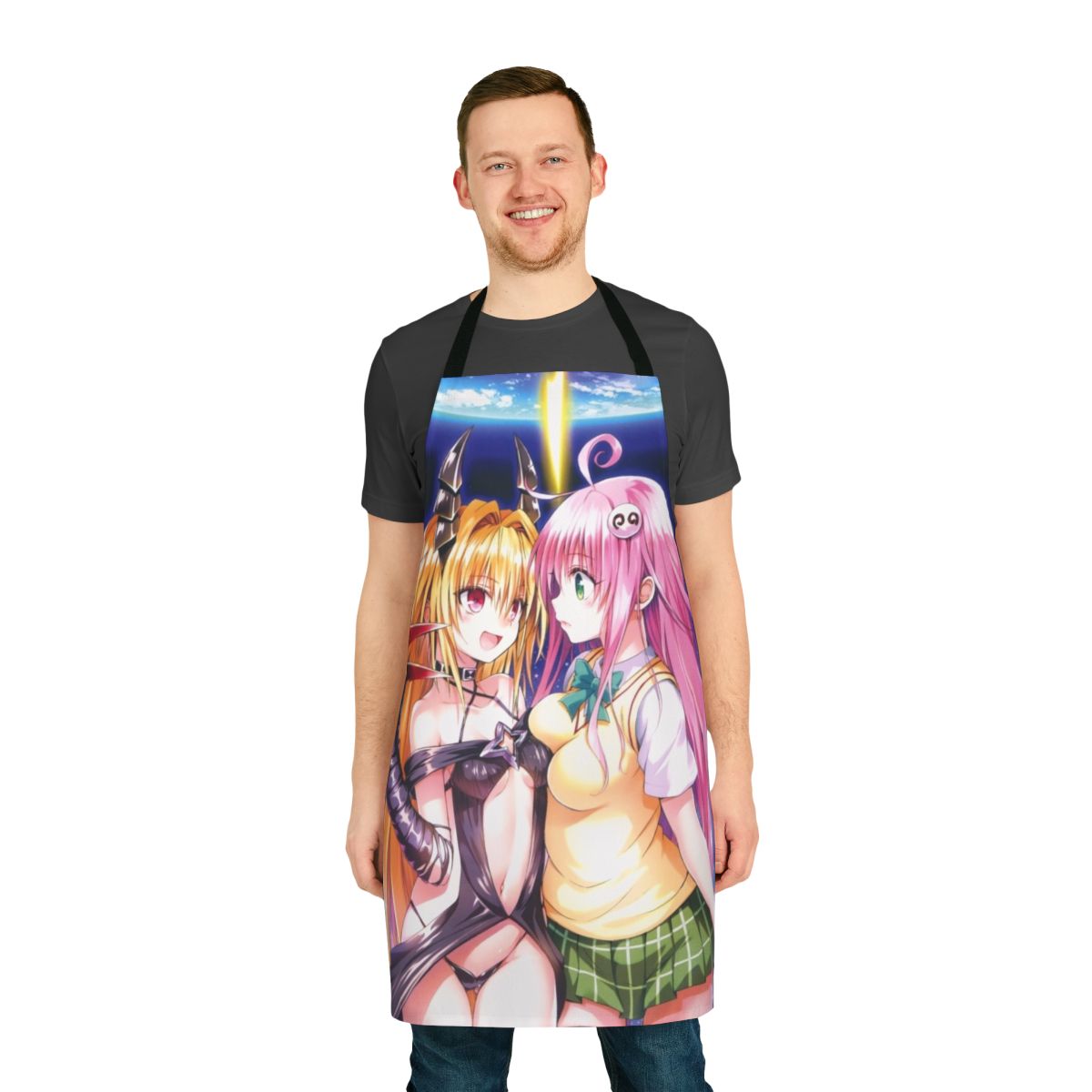 Anime-themed apron featuring Lala Deviluke from To Love Ru
