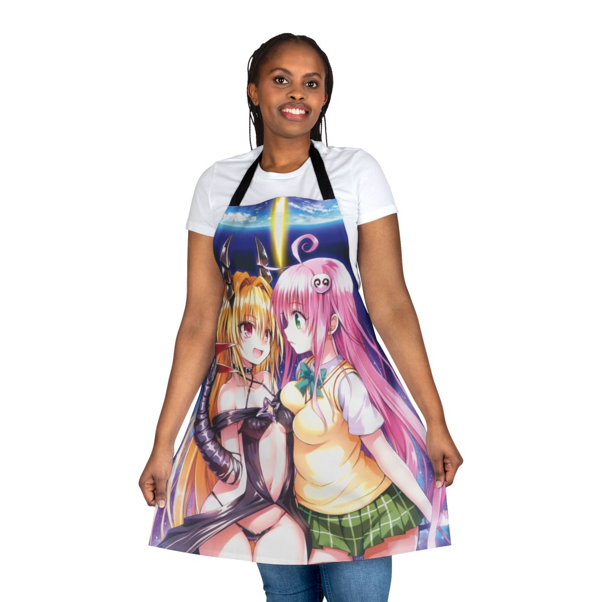 Anime-themed apron featuring Lala Deviluke from To Love Ru