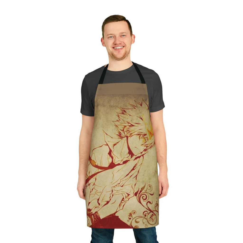 Anime-inspired apron featuring a Reborn-themed design