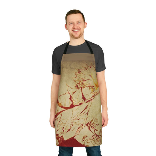 Anime-inspired apron featuring a Reborn-themed design