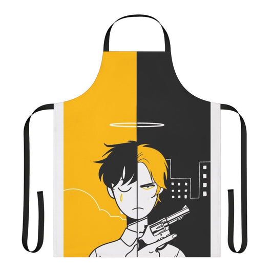 Anime-themed apron featuring characters from Banana Fish