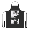 Banana Fish-themed black and white apron with chain design
