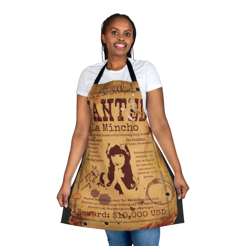 Stylized Band Maid Fan Art Apron Featuring the Band's Logo and Members