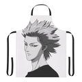 Stylish black and white apron featuring Tokuchi Toua from the anime "One Outs"