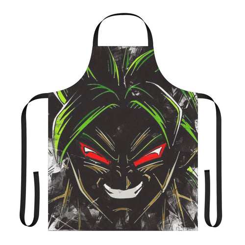 Broly Bring It On Apron featuring anime-inspired graphics