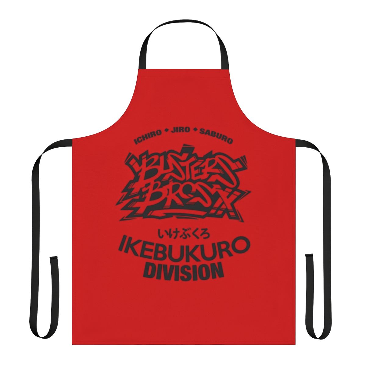 Anime-themed Buster Bros character apron