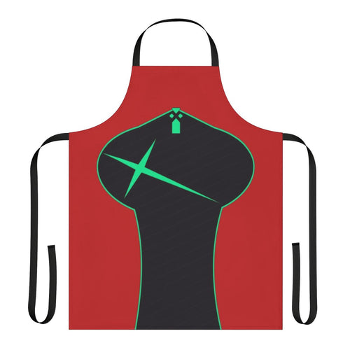 Vibrant anime-style apron featuring the character Pyra from the Xenoblade series