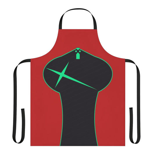 Vibrant anime-style apron featuring the character Pyra from the Xenoblade series