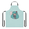 Illustration of chibi Hatsune Miku character wearing a simple, cute apron