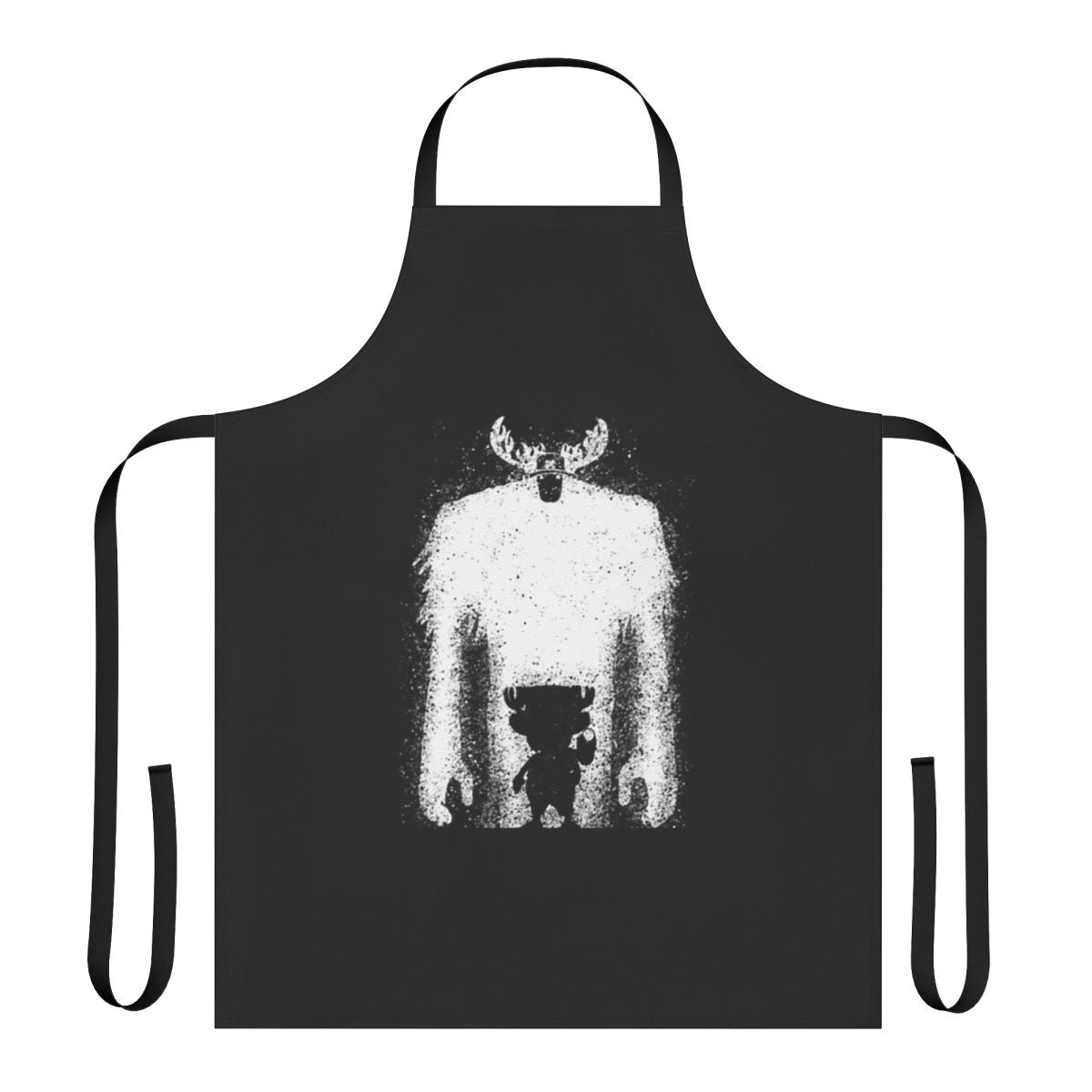 Anime-inspired apron featuring the silhouette of the character Chopper from the popular series One Piece