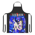 Anime-themed cyberpunk apron with a minimalist Ghost in the Shell design