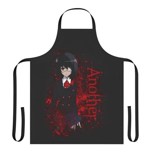 Anime-style dark apron with blood and gore elements