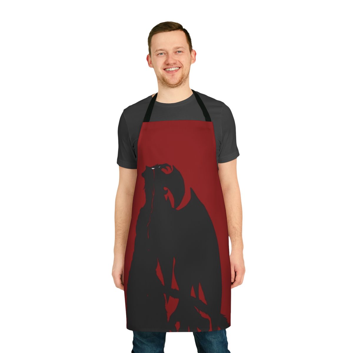 Devilman Crybaby inspired apron with character graphics