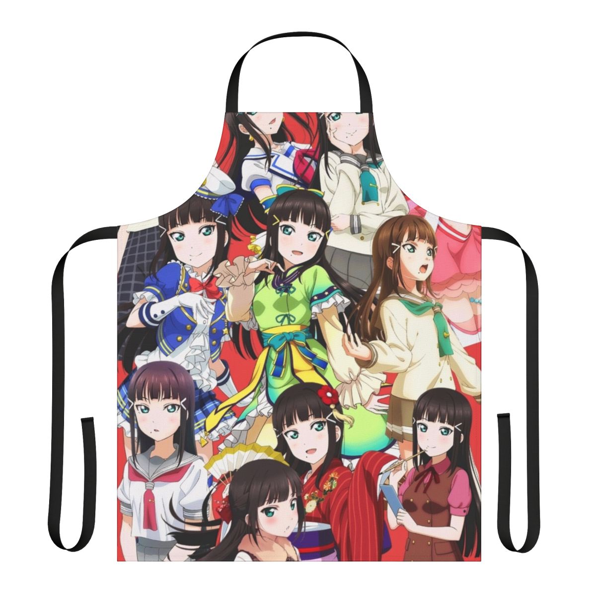 Anime-inspired apron featuring Dia Kurosawa from Love Live! Sunshine