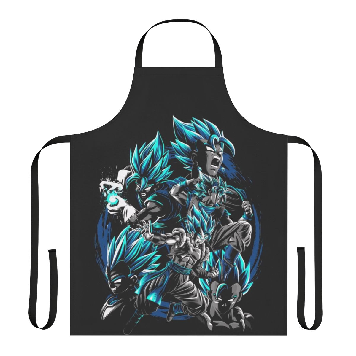 Anime-themed apron featuring characters from the Dragon Ball franchise