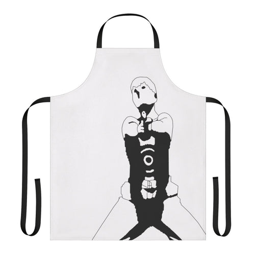 Stylized anime-inspired apron featuring Eikichi Onizuka from the popular series Great Teacher Onizuka.