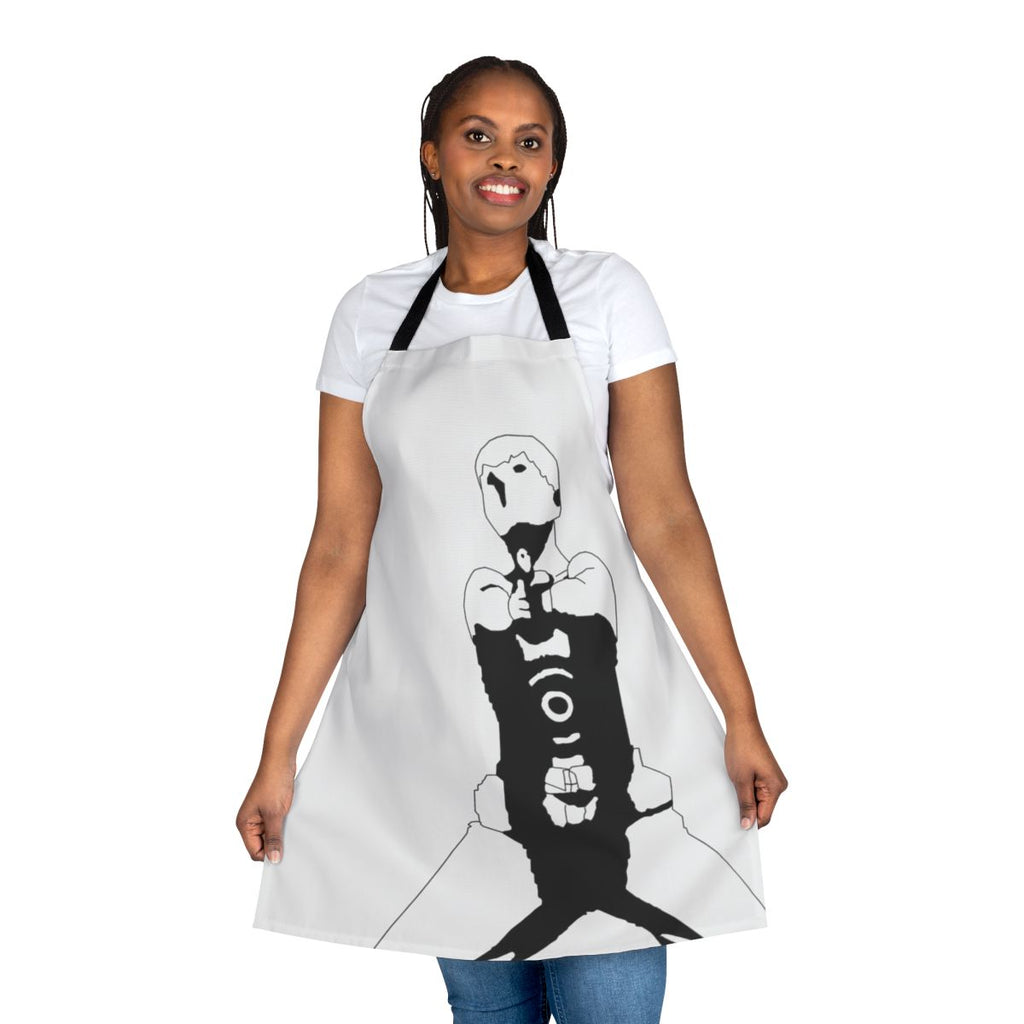 Stylized anime-inspired apron featuring Eikichi Onizuka from the popular series Great Teacher Onizuka.