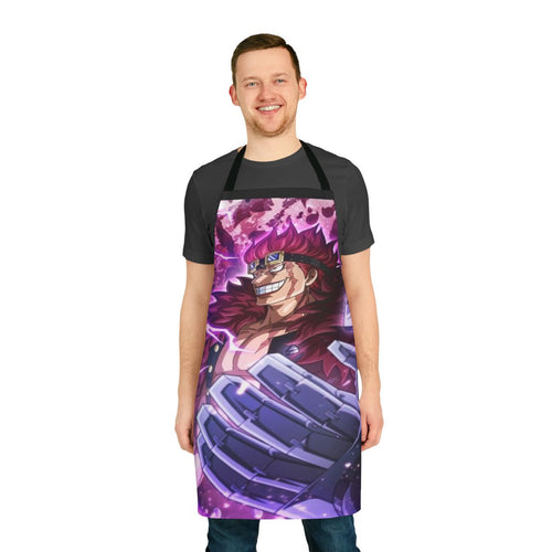 Anime-themed Eustass Kid one piece apron for kitchen use