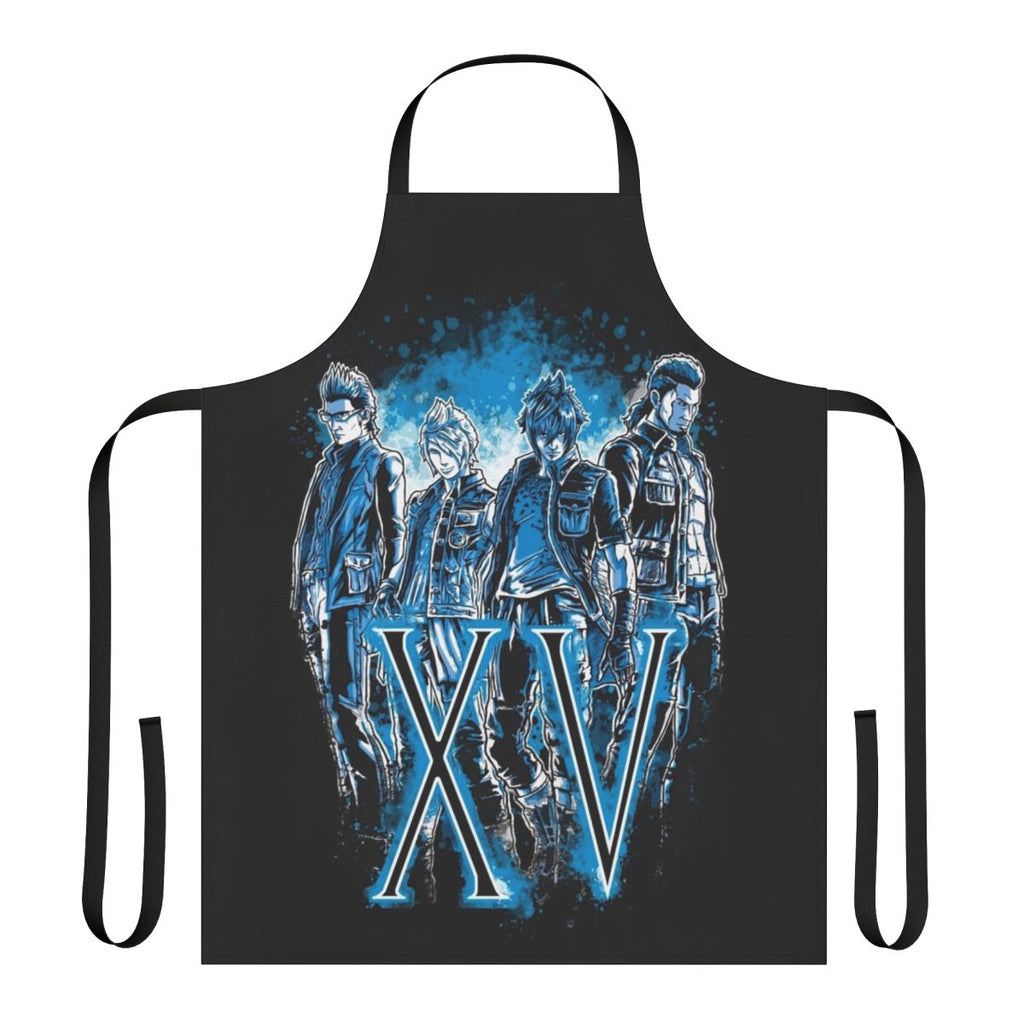 Anime-inspired Final Fantasy-themed apron featuring beloved characters and elements from the popular video game series