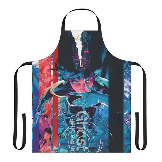 Anime-inspired Ghost in the Shell apron with a stylish design