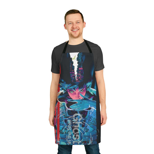 Anime-inspired Ghost in the Shell apron with a stylish design