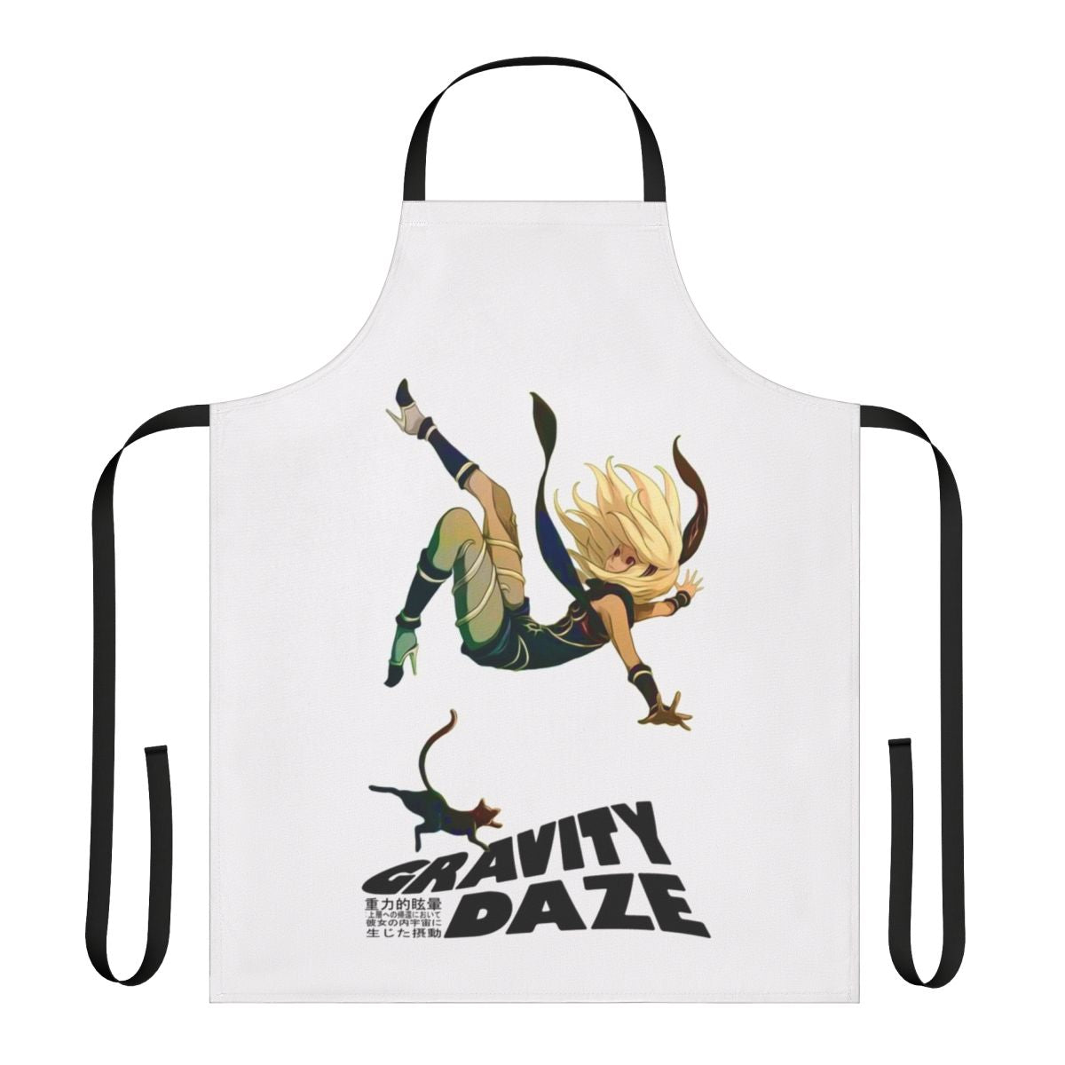 Gravity Daze apron featuring the protagonist Kat, inspired by the popular PlayStation video game series