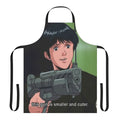 Anime-themed 'gun' design apron featuring characters from Legend of the Galactic Heroes