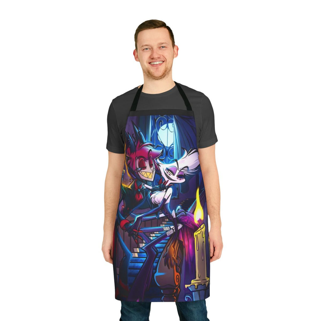 Hazbin Hotel Alastor-themed apron featuring the character design