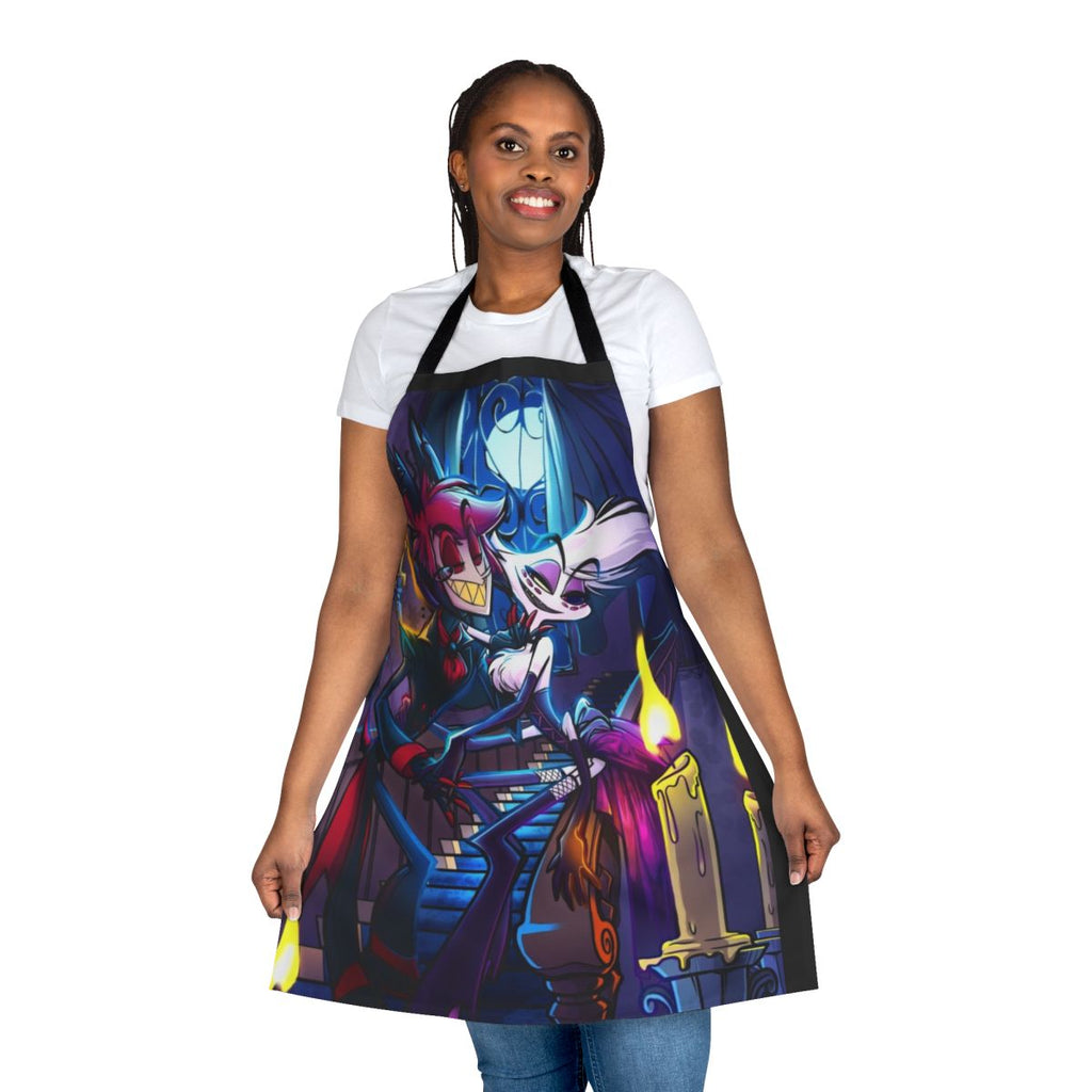 Hazbin Hotel Alastor-themed apron featuring the character design