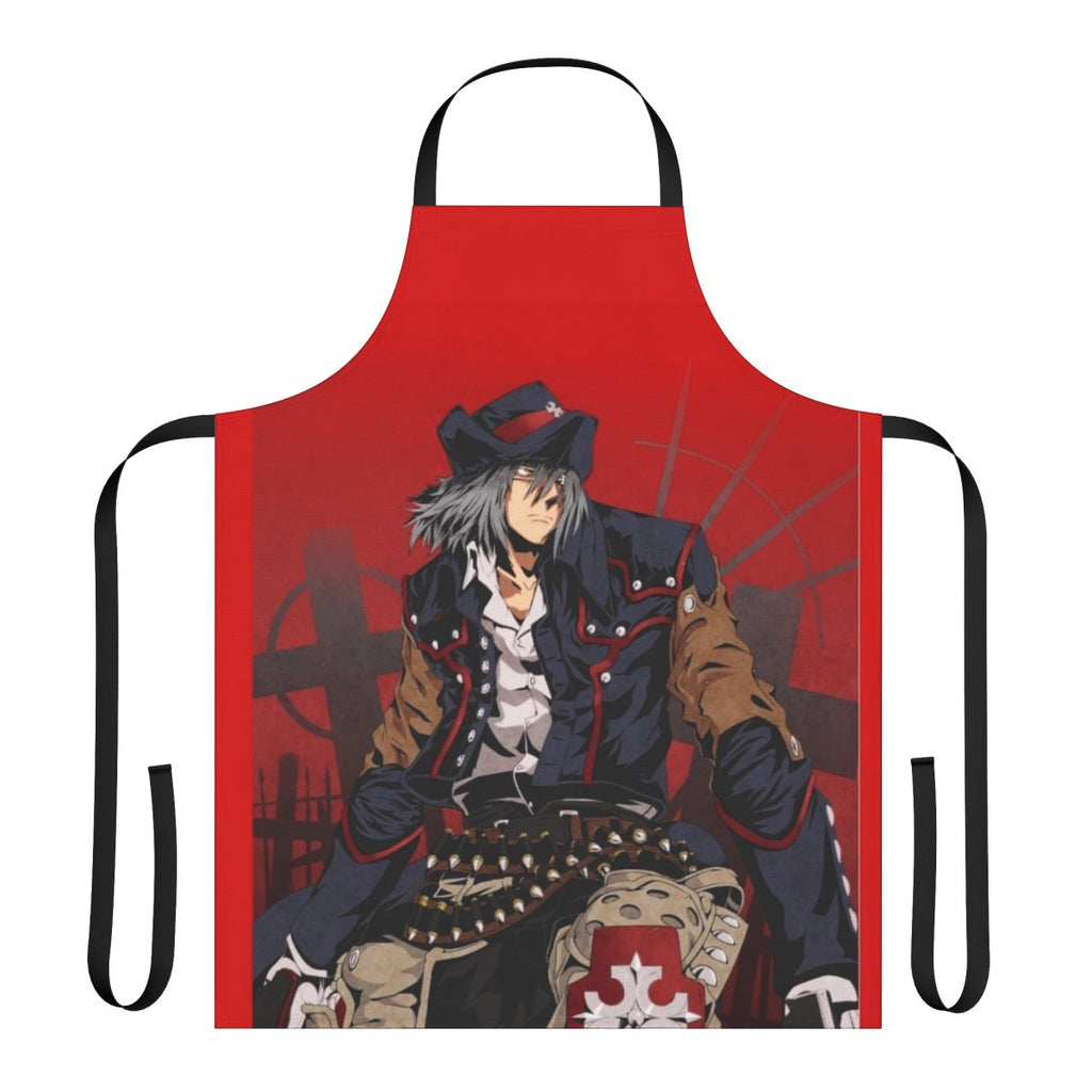 Gungrave-themed heat-resistant apron featuring anime-style graphics