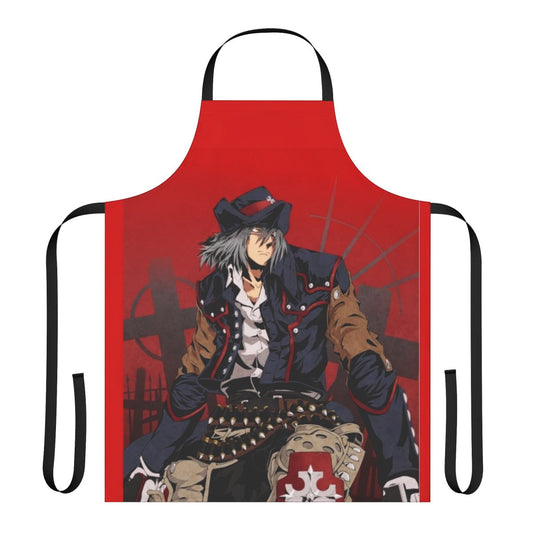 Gungrave-themed heat-resistant apron featuring anime-style graphics