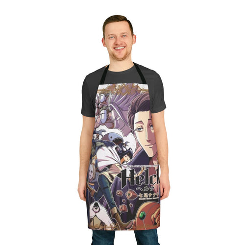 Anime-Inspired Helck Apron with Cute Vamirio Design