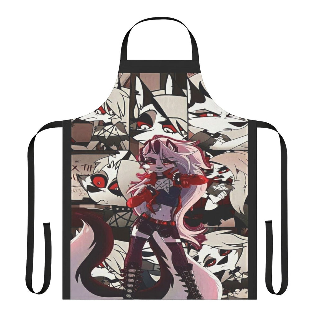 Helluva Boss Loona-themed apron with anime-style design