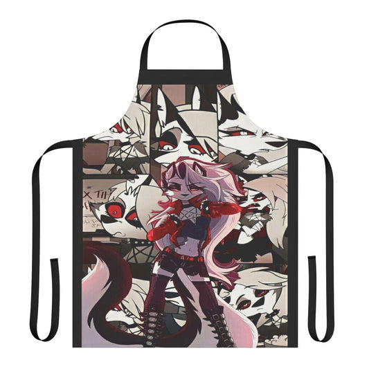 Helluva Boss Loona-themed apron with anime-style design