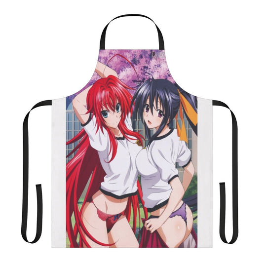 Highschool DxD anime inspired apron featuring characters Rias and Akeno