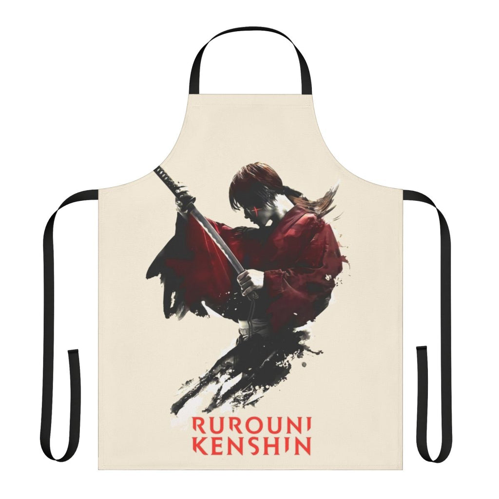 Stylish Himura Kenshin Poster Apron for Rurouni Kenshin Fans